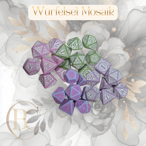 Würfelset Mosaik